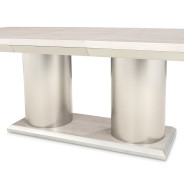 7PC Rectangular Double Pedestal Dining Table Marin Collection By Michael Amini . KI-MRIN002-139