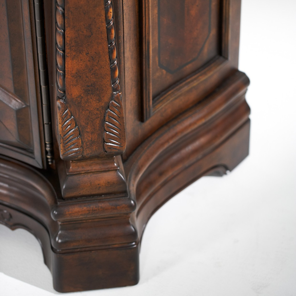 China & Buffet Vintage Fruitwood Finish Windsor Court Collection By Michael Amini.70005-6-54
