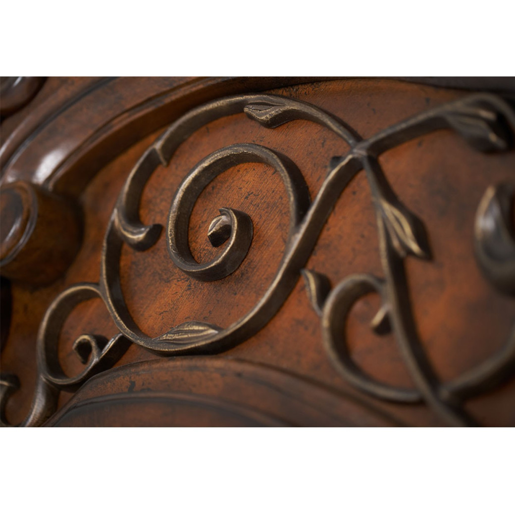 China & Buffet Vintage Fruitwood Finish Windsor Court Collection By Michael Amini.70005-6-54