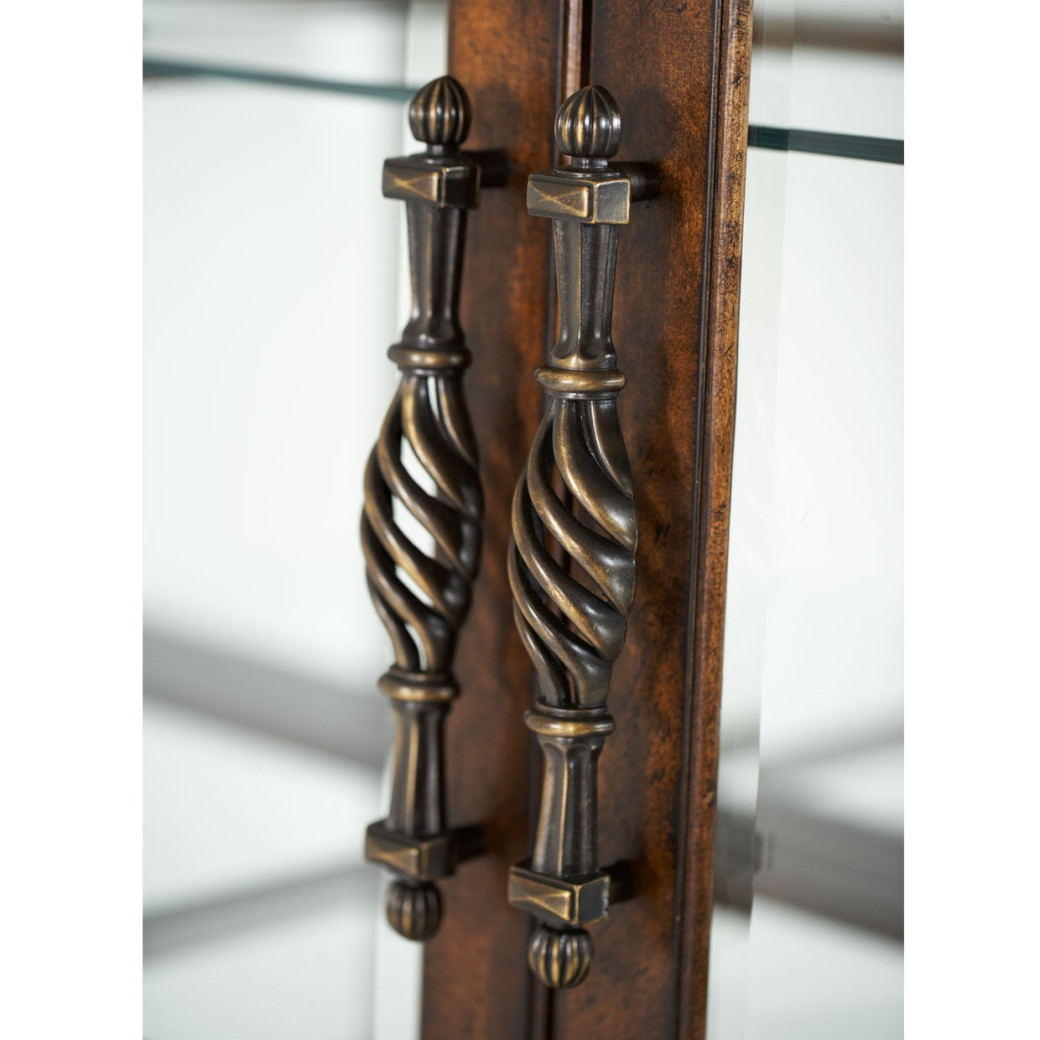 China & Buffet Vintage Fruitwood Finish Windsor Court Collection By Michael Amini.70005-6-54