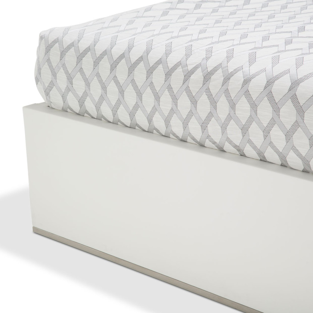 Upholstered Panel Bed (3 Pc) State St Collection By Michael Amini