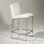 Barstool Glossy White State St. Collection By Michael Amini