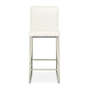 Barstool Glossy White State St. Collection By Michael Amini