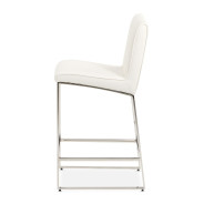 Barstool Glossy White State St. Collection By Michael Amini