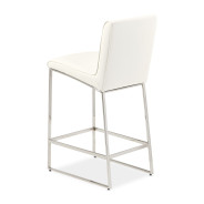 Barstool Glossy White State St. Collection By Michael Amini