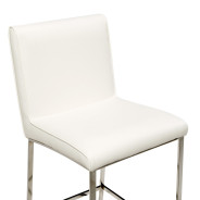Barstool Glossy White State St. Collection By Michael Amini