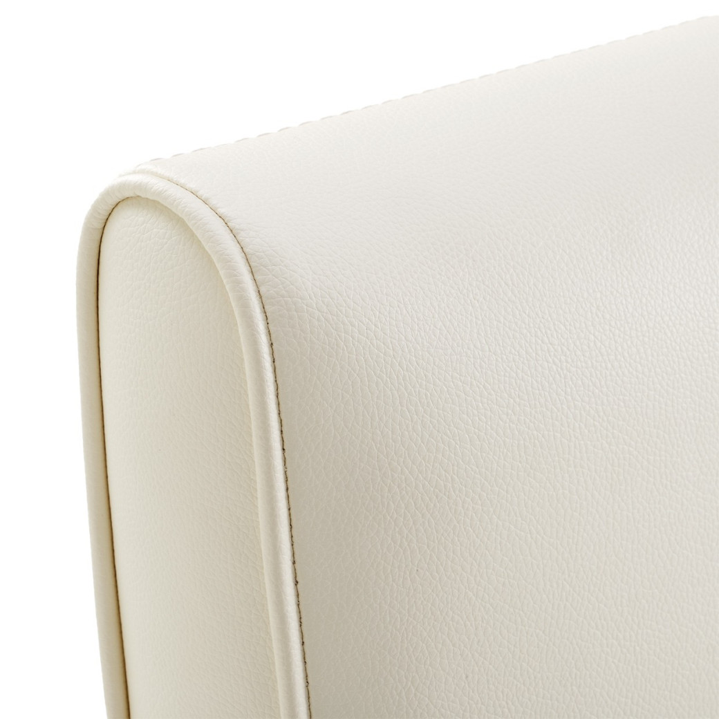Barstool Glossy White State St. Collection By Michael Amini