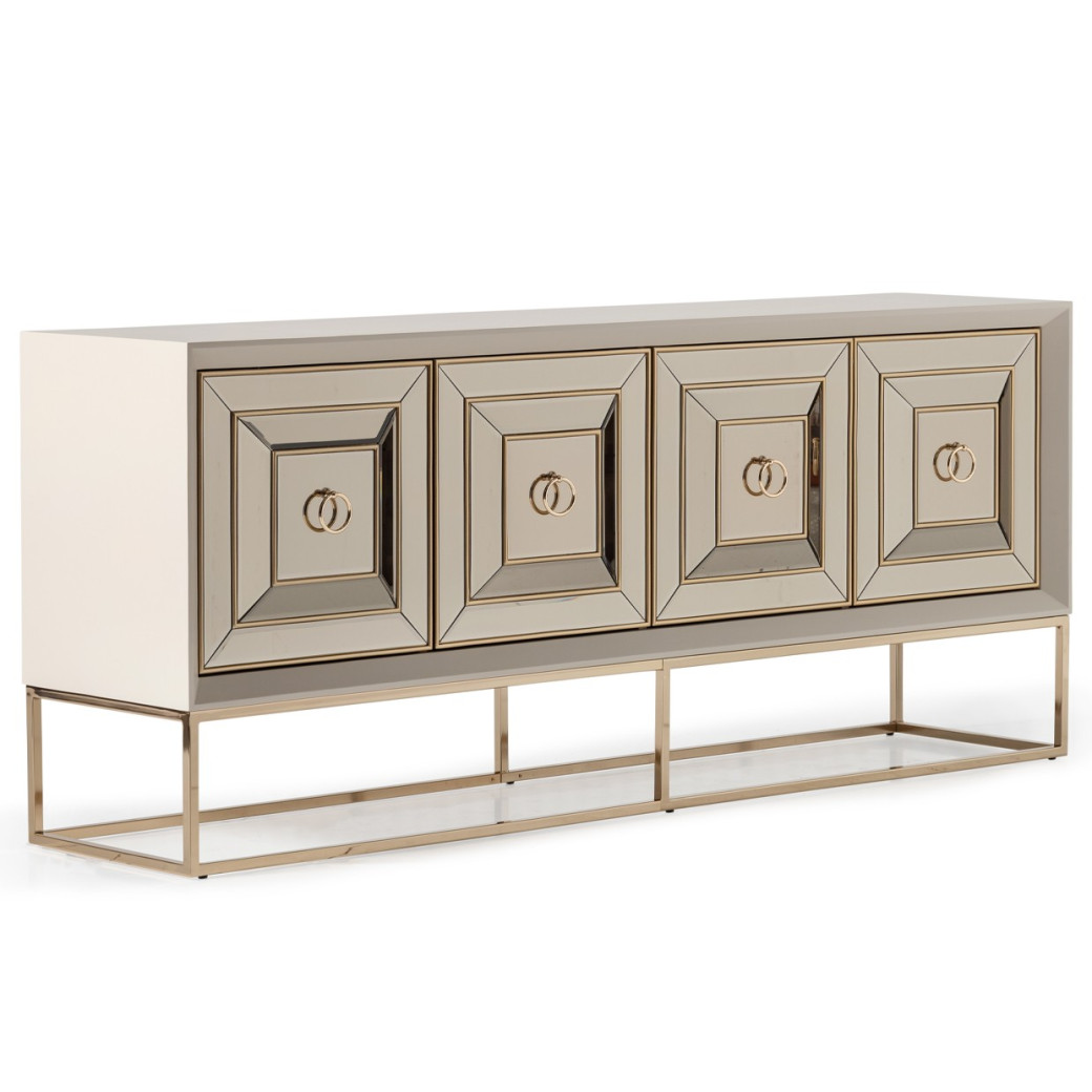 Console Glistening Gold Madison Collection By Michael Amini LFR-MDSN223-827