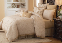 Michael Amini Carlton Comforter Bedding Set by Aico