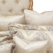 Bennett 9pc Queen Comforter Set Champagne By Michael Amini BCS-QS09-BENNET-CMP