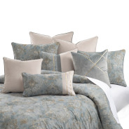 Debonair 9pc Queen Comforter Set Mist By Michael Amini BCS-QS09-DBAIR-MST