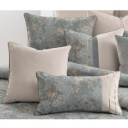 Debonair 9pc Queen Comforter Set Mist By Michael Amini BCS-QS09-DBAIR-MST
