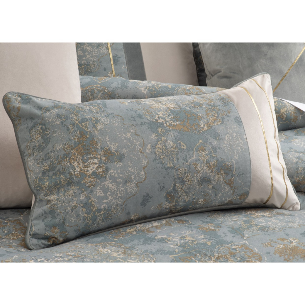 Debonair 9pc Queen Comforter Set Mist By Michael Amini BCS-QS09-DBAIR-MST