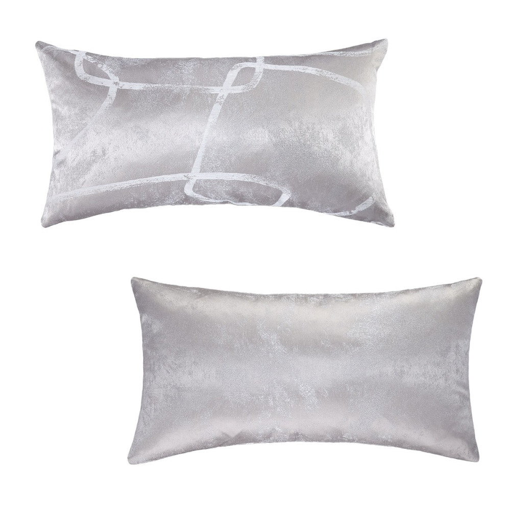 Roma II Pc 9PC Queen Comforter Set Platinum By Michael Amini