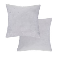 Roma II Pc 9PC Queen Comforter Set Platinum By Michael Amini