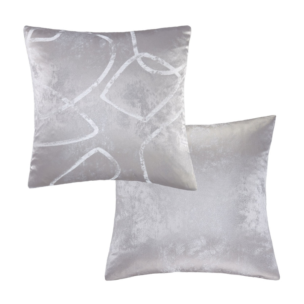 Roma II Pc 9PC Queen Comforter Set Platinum By Michael Amini