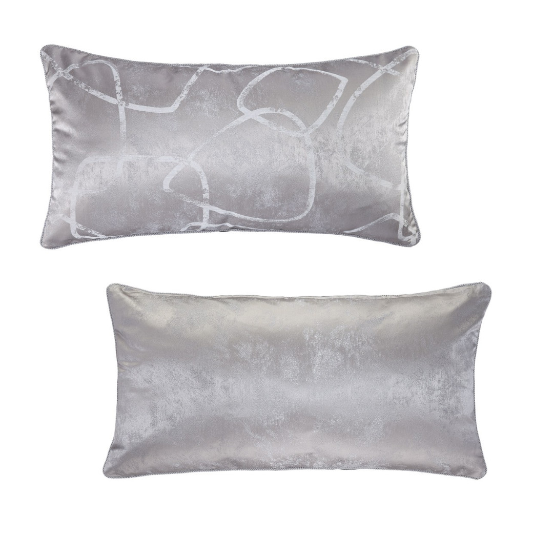 Roma II Pc 9PC Queen Comforter Set Platinum By Michael Amini