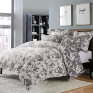Mika 5pc Queen Duvet Set Dove by Michael Amini BCS-QD05-MIKA-DOV