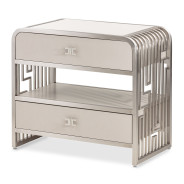 Metal Accent Cabinet-Night Stand-End Table Roxbury Collection by Michael Amini