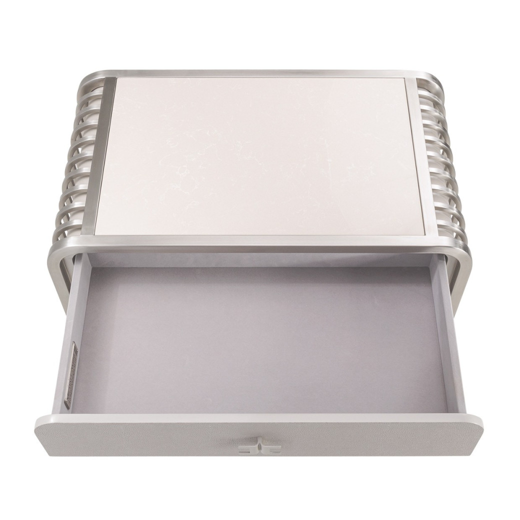 Metal Accent Cabinet-Night Stand-End Table Roxbury Collection by Michael Amini