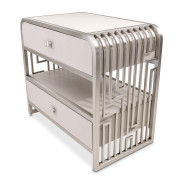 Metal Accent Cabinet-Night Stand-End Table Roxbury Collection by Michael Amini