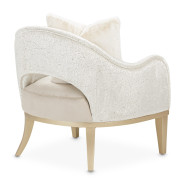 Accent Chair Porcini Medium Champagne Yvette Collection By Michael Amini  LRU-YVTE834-PCI-136