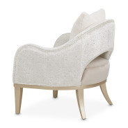 Accent Chair Porcini Medium Champagne Yvette Collection By Michael Amini  LRU-YVTE834-PCI-136