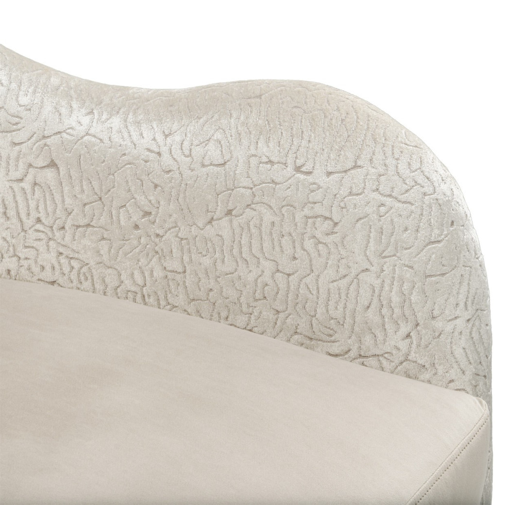 Accent Chair Porcini Medium Champagne Yvette Collection By Michael Amini  LRU-YVTE834-PCI-136