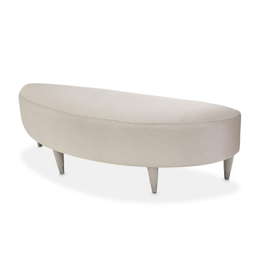 Eclipse Bedroom Set Collection By Michael Amini .Upholstered Bed W/LightsEclipse Collection By Michae l Amini