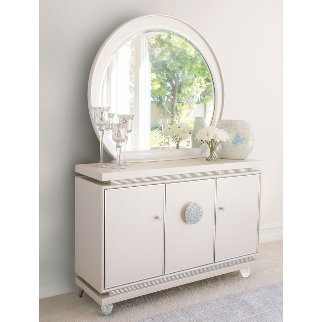 Michael Amini & Jane Seymour Glimmering Heights Sideboard & Mirror