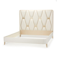 Queen Upholstered Panel Bed La Rachelle Collection By Michael Amini  9034000QN-136