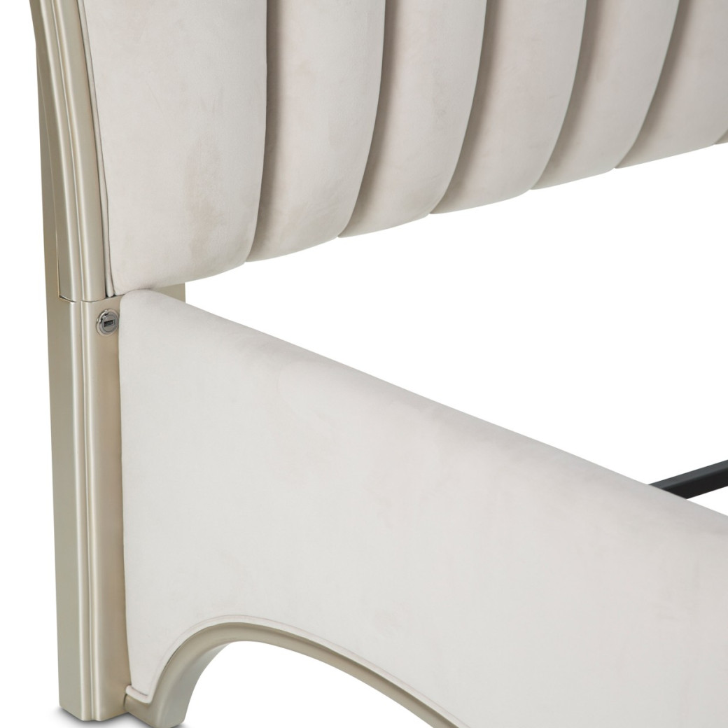 Queen Upholstered Panel Bed London Place Colection by Michael Amini NC9004000QN3-112