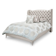 Queen Upholstered Platform Bed Hollywood Loft Colection By Michael Amini 9001600QNBED-104