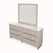 Storage Console- Dresser & Mirror Dresser Marin Collection By Michael Amini