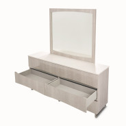 Storage Console- Dresser & Mirror Dresser Marin Collection By Michael Amini