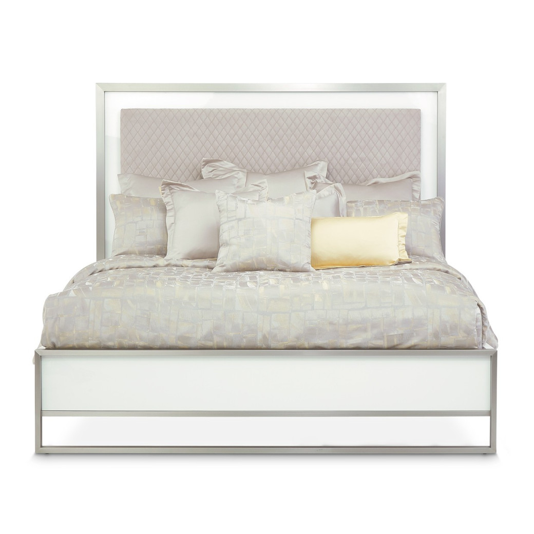 Queen Panel Bed Marquee Collection By Michael Amini  KI-MRQEQN-108