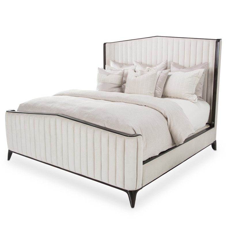 Queen Tufted Panel Bed Paris Chic Collection by Michael Amini