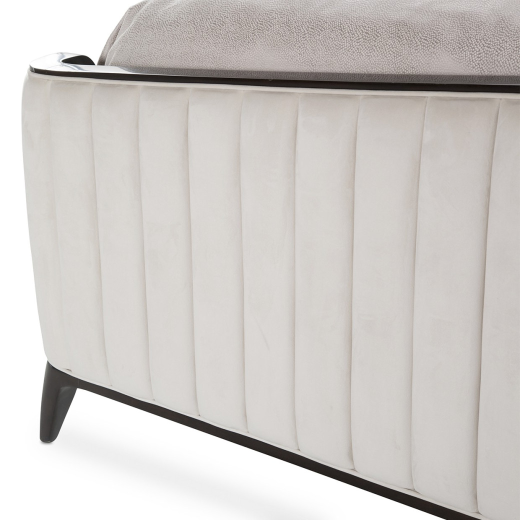 Queen Tufted Panel Bed Paris Chic Collection by Michael Amini