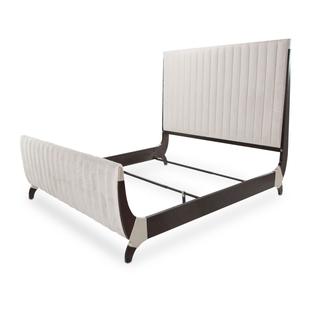Queen Tufted Sleigh Bed Paris Chic Collection by Michael Amini N9003000QNS4-409