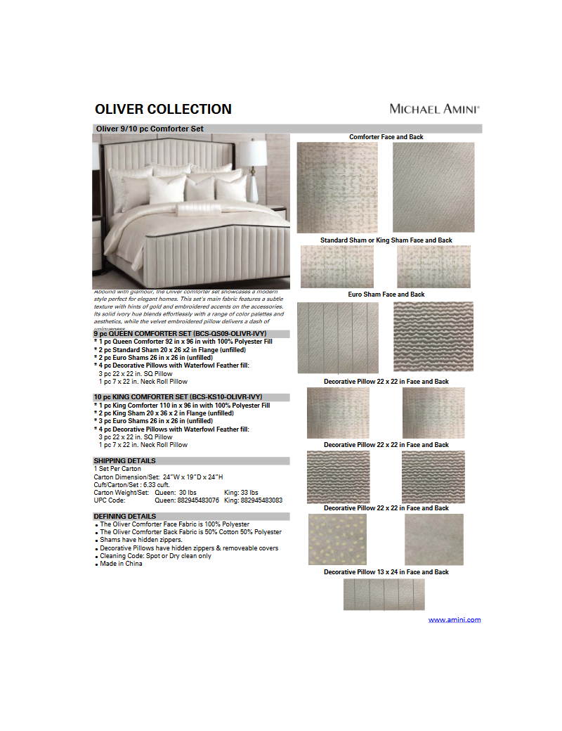 Queen Tufted Sleigh Bed Paris Chic Collection by Michael Amini N9003000QNS4-409