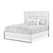 Eastern King Short Metal Panel Bed State St Collection by Michael Amini N9016000EK3LPT-116