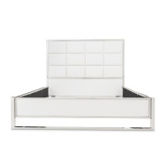 Eastern King Short Metal Panel Bed State St Collection by Michael Amini N9016000EK3LPT-116