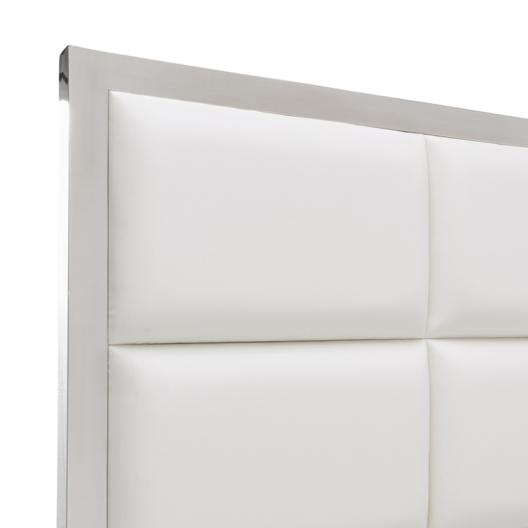 Eastern King Short Metal Panel Bed State St Collection by Michael Amini N9016000EK3LPT-116