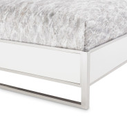 Eastern King Short Metal Panel Bed State St Collection by Michael Amini N9016000EK3LPT-116