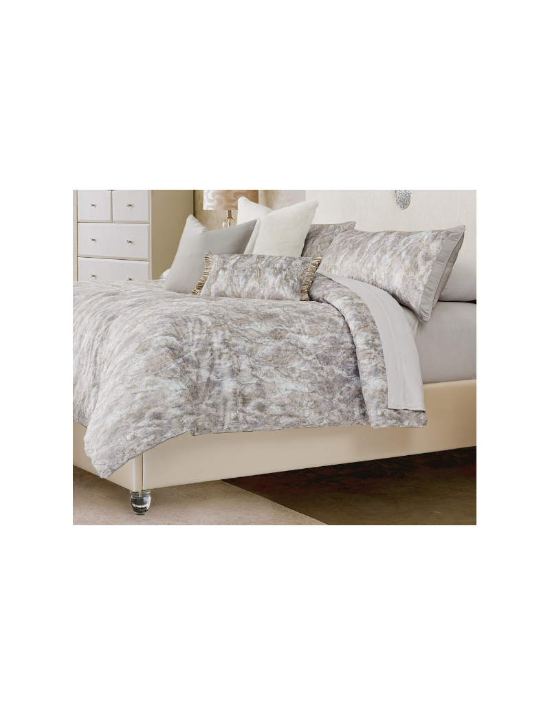 Eastern King Short Metal Panel Bed State St Collection by Michael Amini N9016000EK3LPT-116