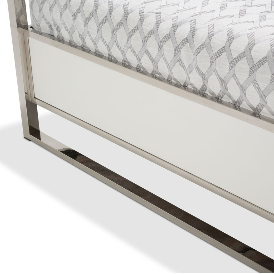 Queen Metal Canopy Bed State St Collection By Michael Amini N9016000QN4-116