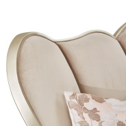 Queen Channel-Tufted Upholstered Bed Villa Cherie Hazelnut N9008000HQN-410