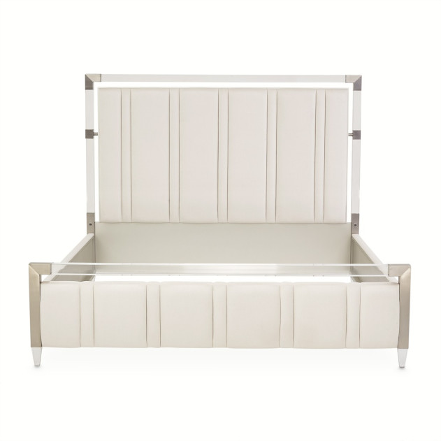 Queen Channel-Tufted Panel Bed Penthouse Collection by Michael Amini N9033000QN3-130
