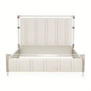 Queen Channel-Tufted Panel Bed Penthouse Collection by Michael Amini N9033000QN3-130