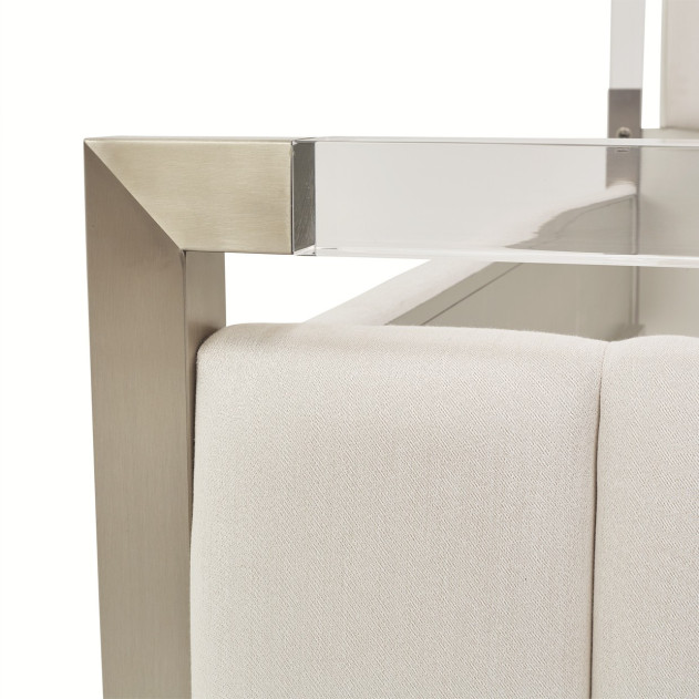 Queen Channel-Tufted Panel Bed Penthouse Collection by Michael Amini N9033000QN3-130